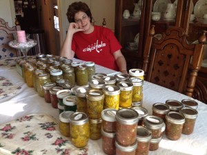 I canned eight cases of veggies in the summer of 2013. 